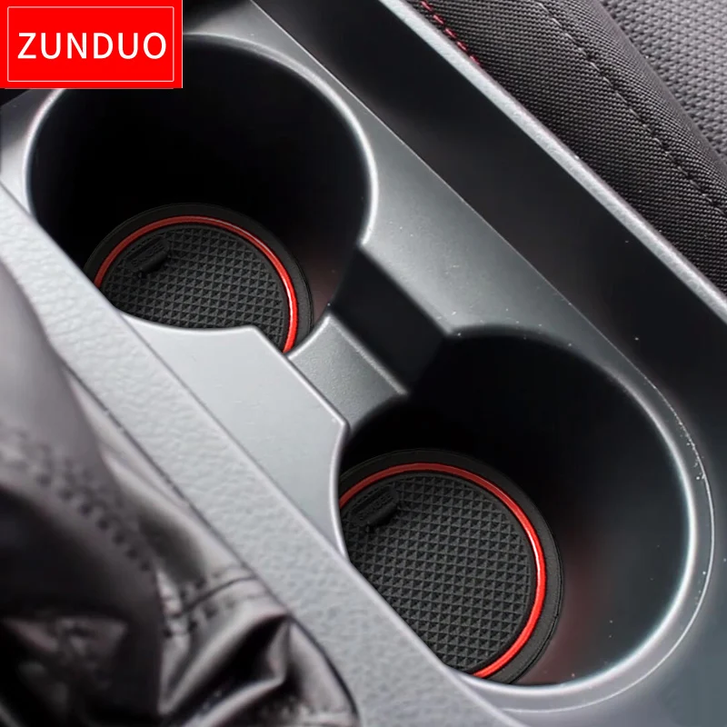 ZUNDUO Противоскользящий коврик для чашки для Subaru WRX 2015 ~ 2020 WRX 2016 2017 2018 2019 Аксессуары Резиновая прокладка Нескользящие коврики - 1