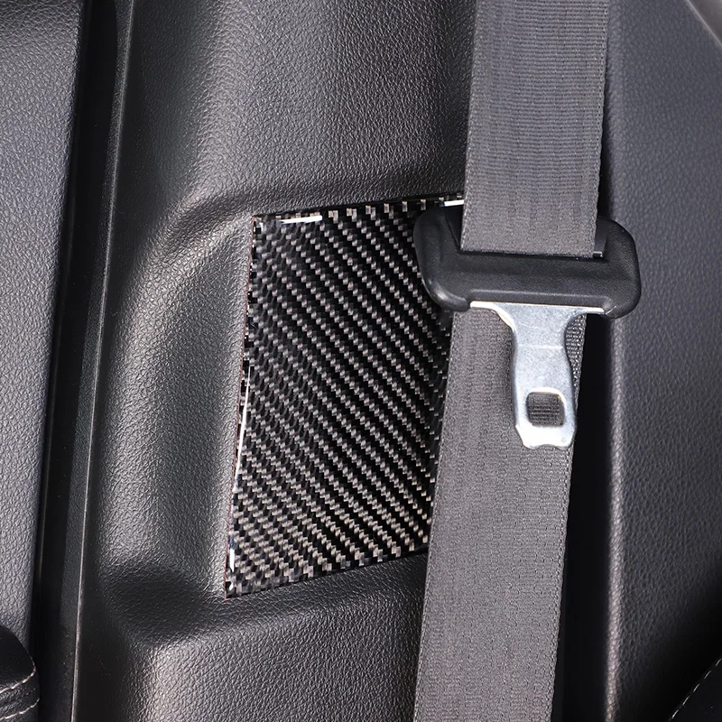 Для Subaru Forester 2013-2018 Мягкий автомобильный ремень безопасности из углеродного волокна Крышка панели с защитой от столкновений Наклейка отделки Автомобильные аксессуары - 2
