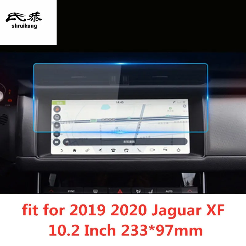 Для 2016-2020 Jaguar XF Автомобильные аксессуары 1Lot Закаленное стекло Автомобиль внутри Creen Защитная пленка - 0