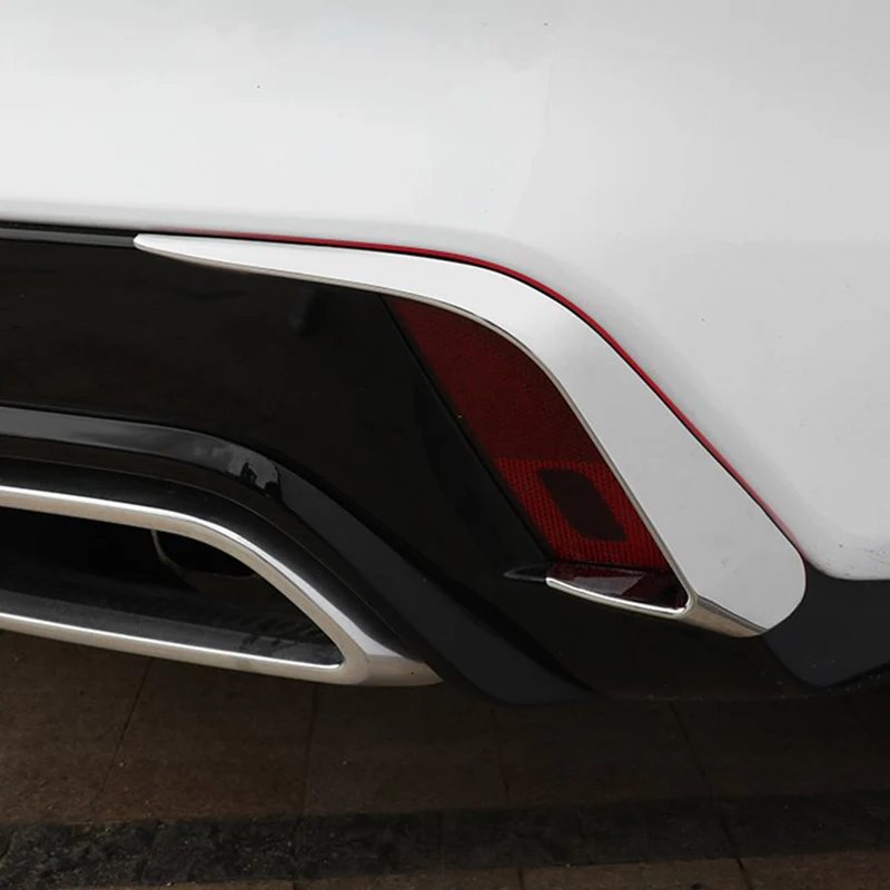 блестящий серебристый Накладки на передние задние противотуманные фары автомобиля Хромированная лампа Стайлинг для Cadillac CT4 2020 2021 2022 Аксессуары Авто туманный стайлинг 2023 - 2