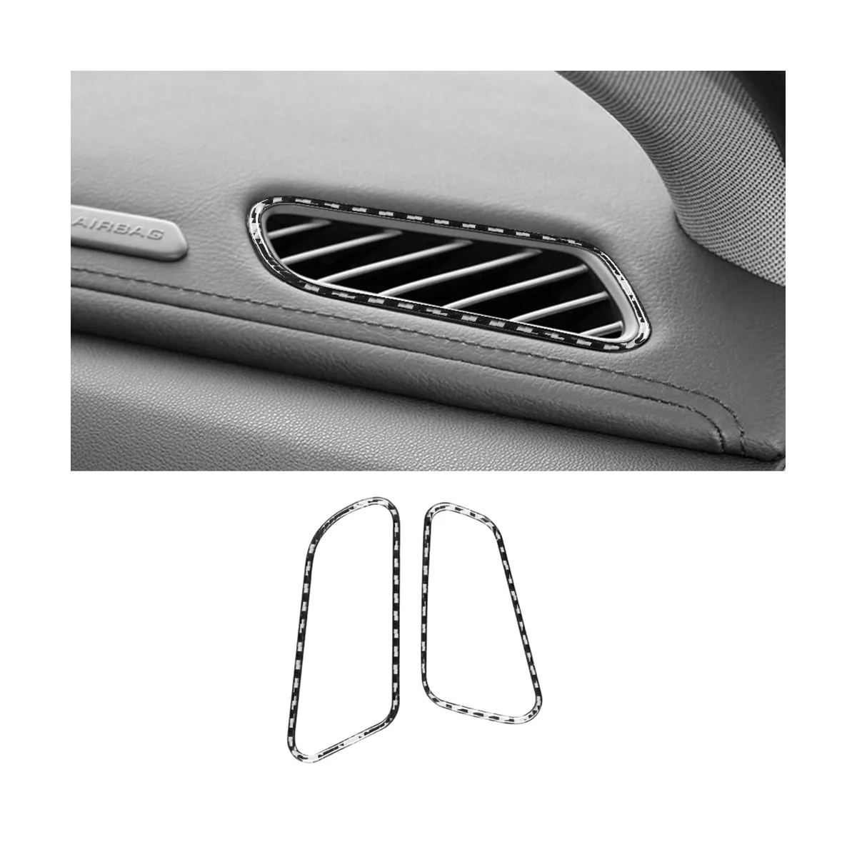 Боковой вентиляционный отверстий приборной панели из углеродного волокна для аксессуаров Cadillac XTS 2013-2018 - 1