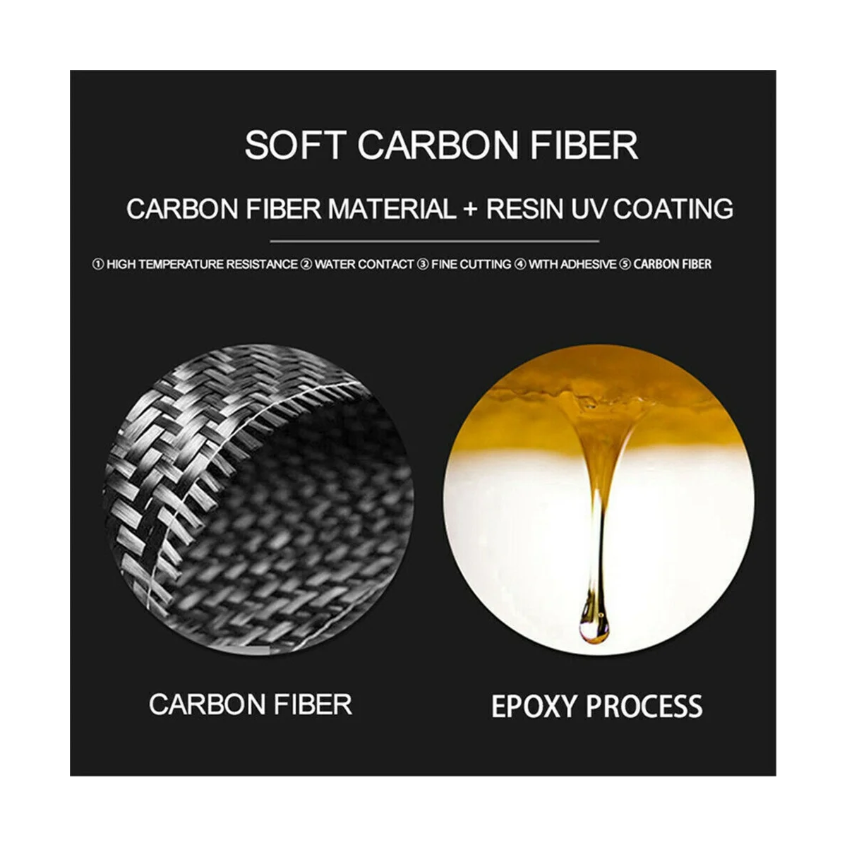 Боковой вентиляционный отверстий приборной панели из углеродного волокна для аксессуаров Cadillac XTS 2013-2018 - 5