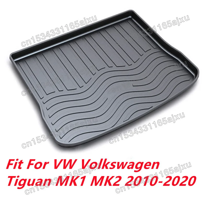 подходит для VW Volkswagen Tiguan MK1 MK 2010 2011-2016 2017 2018 2019 2020 Коврик багажника автомобиля Коврик для багажника автомобиля Коврик для грузового вкладыша - 0