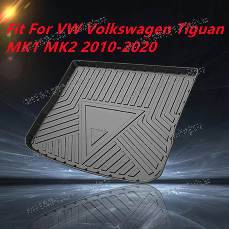 подходит для VW Volkswagen Tiguan MK1 MK 2010 2011-2016 2017 2018 2019 2020 Коврик багажника автомобиля Коврик для багажника автомобиля Коврик для грузового вкладыша - 1