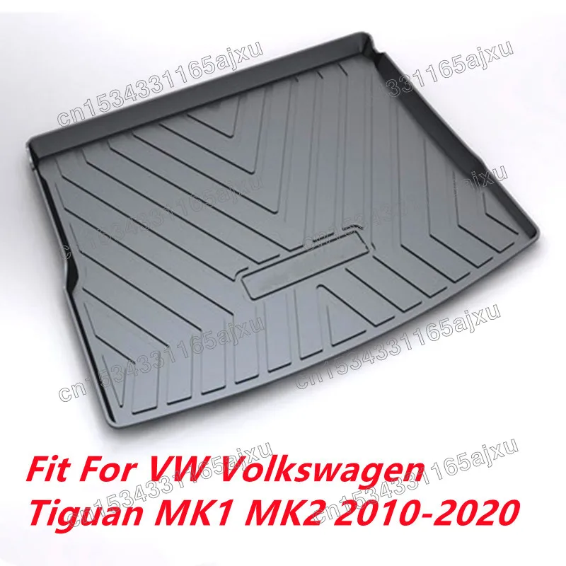 подходит для VW Volkswagen Tiguan MK1 MK 2010 2011-2016 2017 2018 2019 2020 Коврик багажника автомобиля Коврик для багажника автомобиля Коврик для грузового вкладыша - 2