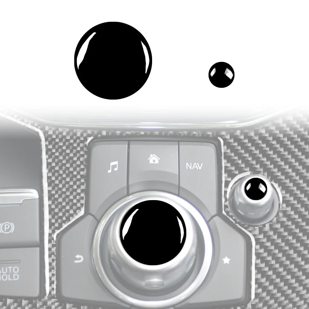 2 шт./компл. Автомобильные наклейки на кнопки мультимедийного переключателя для Mazda 3 mazda 6 CX-9 CX-5 LHD RHD Интерьер Авто Отделка Стиль - 0