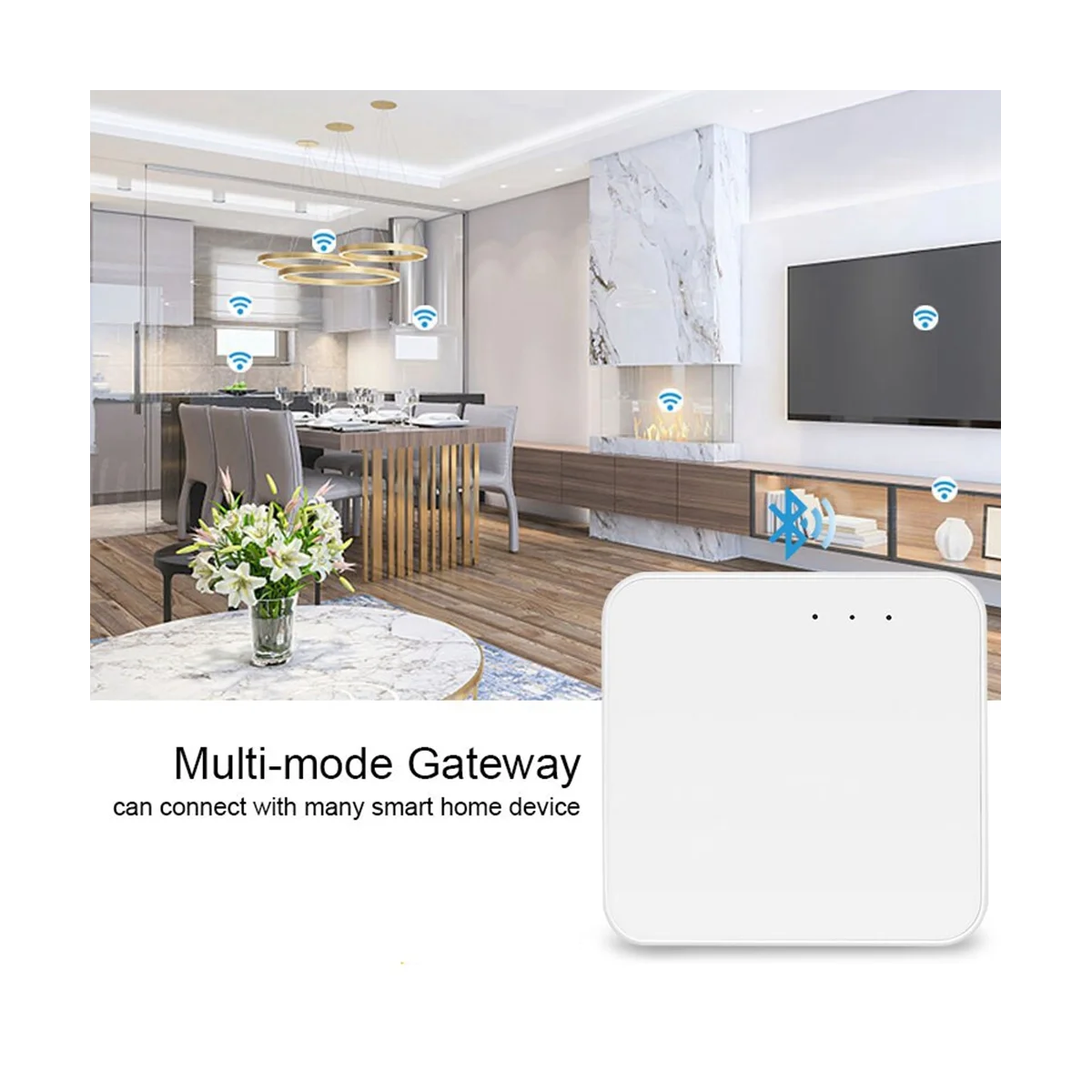 Tuya Zigbee WiFi Bluetooth Smart Multi Mode Gateway Совместимый мост-концентратор Smart Life APP Control для Alexa Google Home - 3