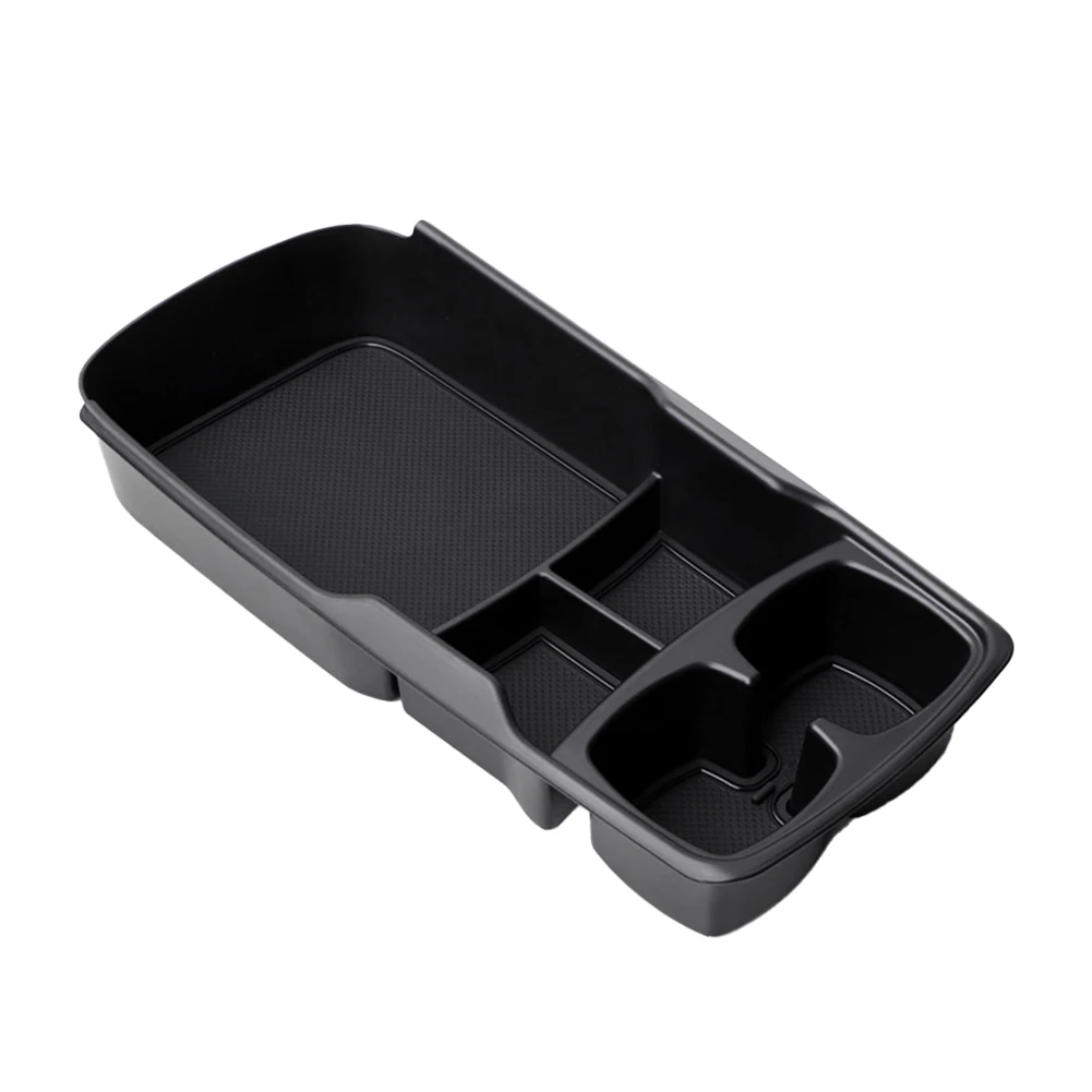 Удобный и практичный ящик для хранения на центральной консоли Уборка нижнего слоя лотка для Kia EV6 2021+ Черный материал ABS - 0