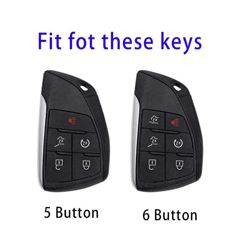 5/6 кнопок Чехол для ключей из ТПУ Автомобильный брелок для GMC Yukon 2020 2021 для Buick ENVISION S Plus Avenir для Chevrolet Tahoe Пригородный брелок для ключей - 1