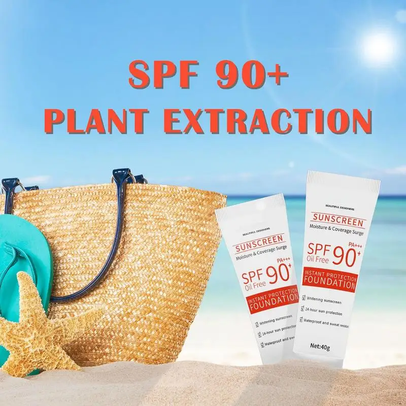 spf 90 Солнцезащитный крем Солнцезащитная пленка для лица Солнцезащитные кремы широкого спектра действия Защита от UVA / UVB Увлажняющие и без жира - 2