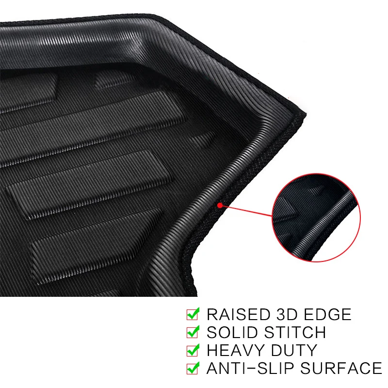 Автомобильный коврик для заднего багажника Suzuki SX4 S Cross 2014-2021 2020 2018 2016 2015 Водонепроницаемые защитные противоскользящие прокладки для хранения Аксессуары - 5