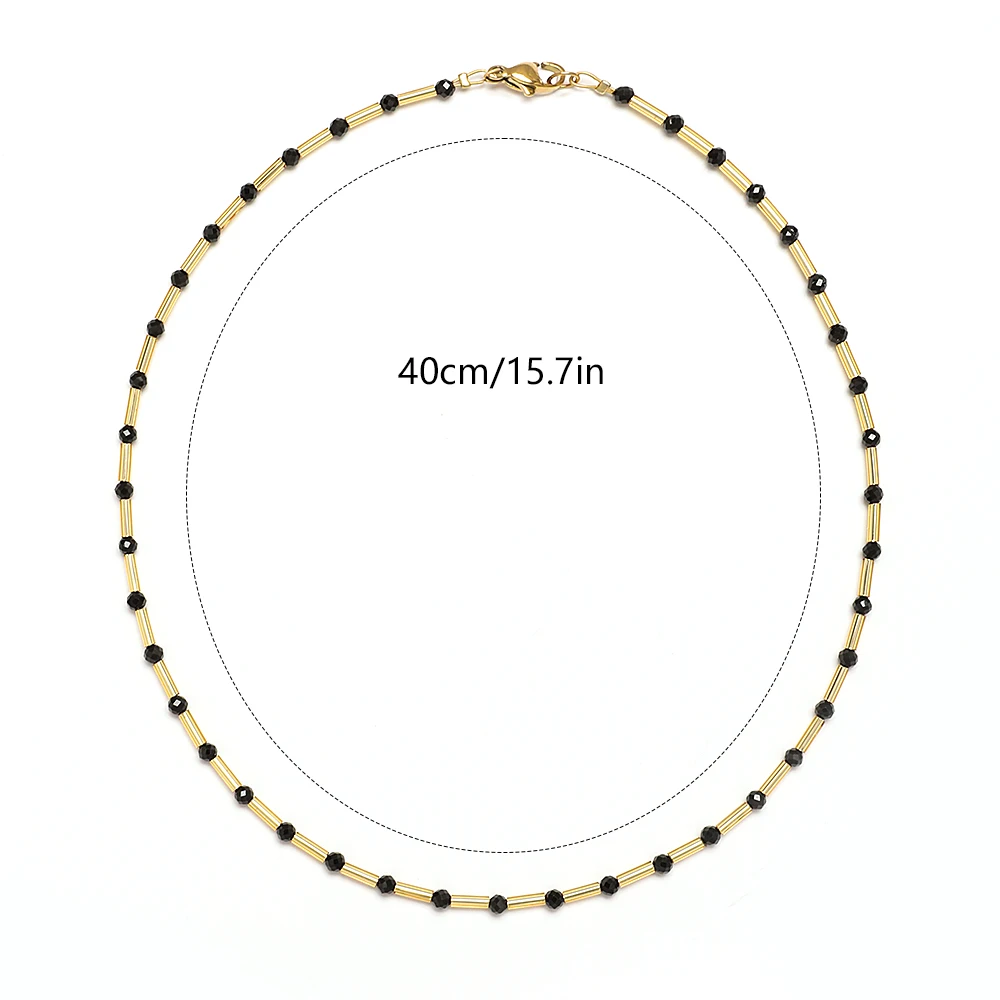 ZMZY Простой французский дизайн Симпатичное ожерелье из бисера для женщин Ожерелья из натурального камня Miyuki Beads Чокер Модные украшения - 3