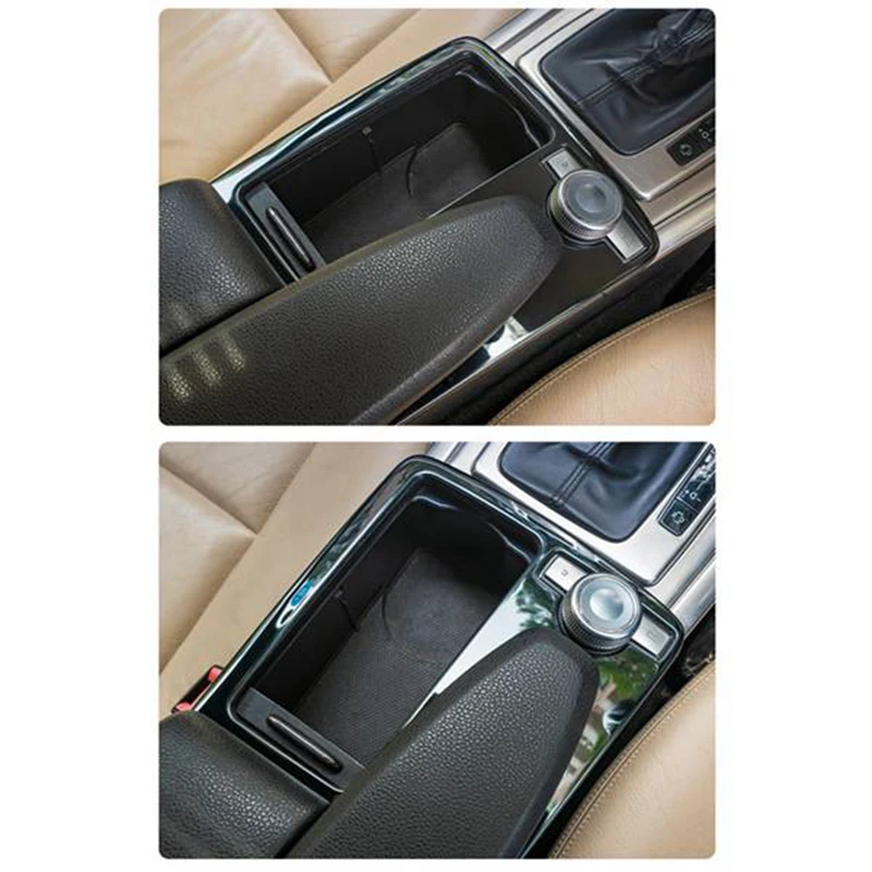  Car Center Console Water Cup Holder Frame Cover Trim Аксессуары для Mercedes Benz C Class W204 C180 C200 2007-2014 (RHD) - 4