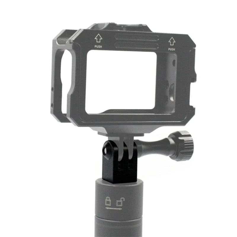 Для GoPro Hero 12 11 Мини-адаптер для штатива из алюминиевого сплава 1/4 Адаптер для отверстия под винт для GoPro 11 10 9 8 7 SJCAM AKASO DJI YI Insta360 - 3