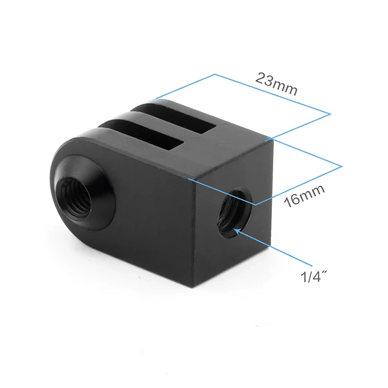 Для GoPro Hero 12 11 Мини-адаптер для штатива из алюминиевого сплава 1/4 Адаптер для отверстия под винт для GoPro 11 10 9 8 7 SJCAM AKASO DJI YI Insta360 - 5