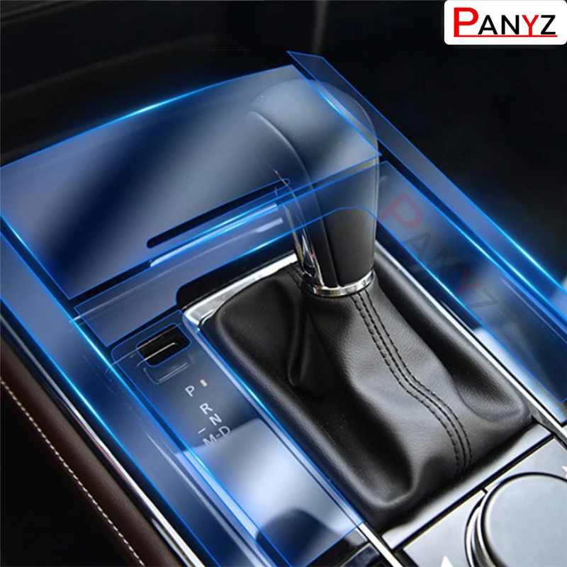  Автомобильная внутренняя центральная консоль прозрачная защитная пленка из ТПУ с защитой от царапин для навигации для аксессуаров Mazda CX30 2020 2021 - 2