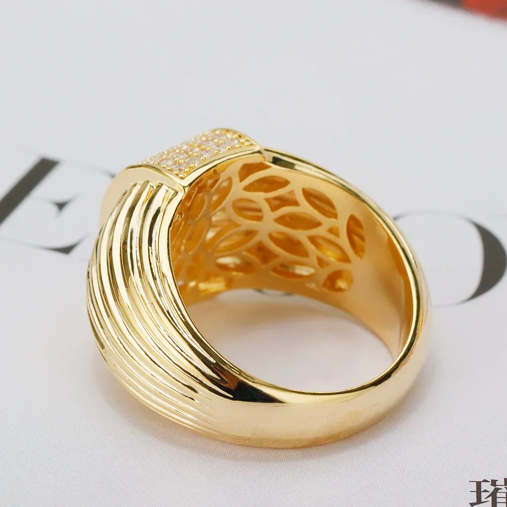 JEWEL 2023 Новое поступление Романтическое и блестящее матовое дизайнерское кольцо Высокое качество CZ Кольцо на палец для женщин Подарки на день рождения - 5