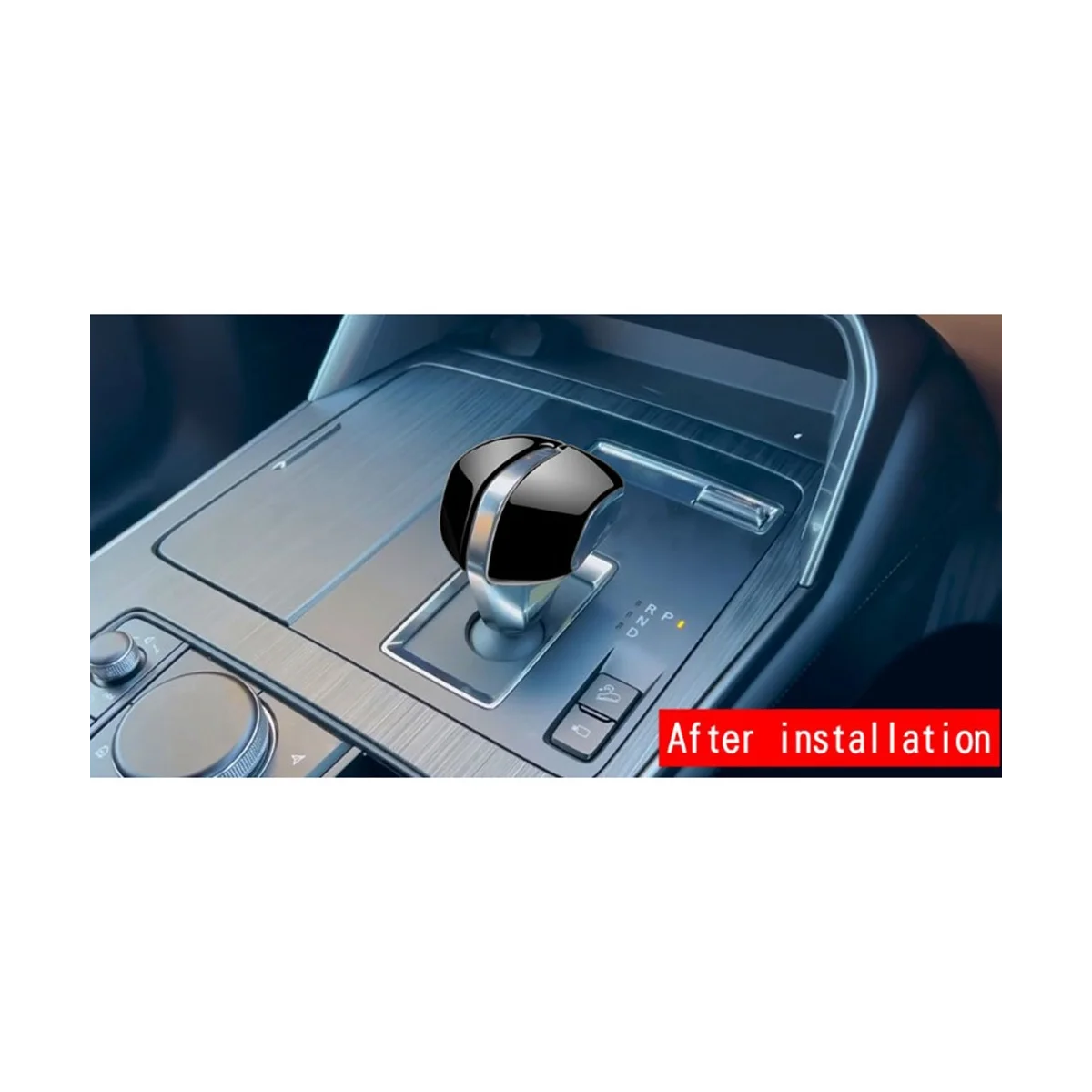  Автомобильная ярко-черная крышка ручки переключения передач Центральная ручка переключения передач Украшение крышки для Mazda Cx-60 2020-2023 - 4
