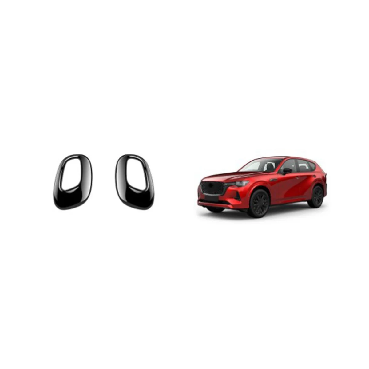  Автомобильная ярко-черная крышка ручки переключения передач Центральная ручка переключения передач Украшение крышки для Mazda Cx-60 2020-2023 - 5