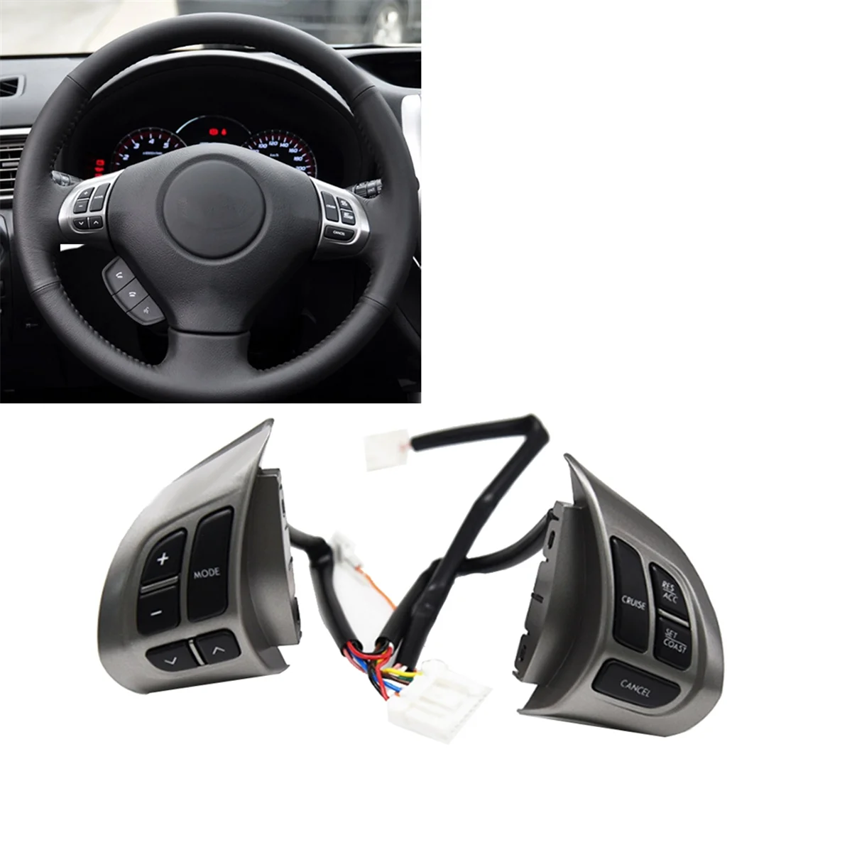 Переключатель кнопки управления аудиосистемой на руле автомобиля Переключатель круиз-контроля с жгутом проводов для Subaru Forester - 1