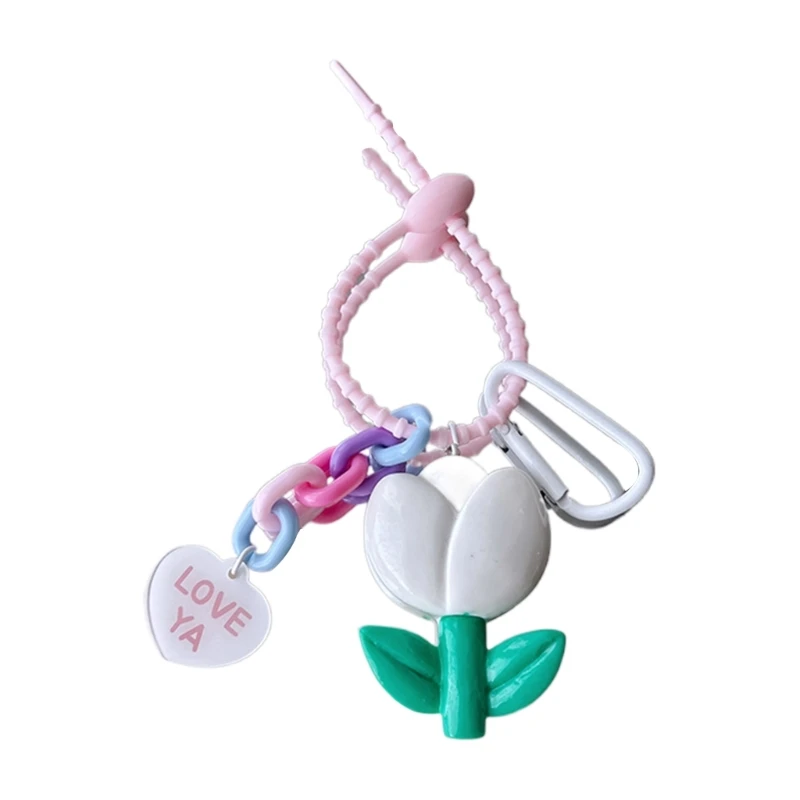уникальный красочный брелок мультяшный сердце цветок брелок для ключей телефон шарм брелок k3KF - 3