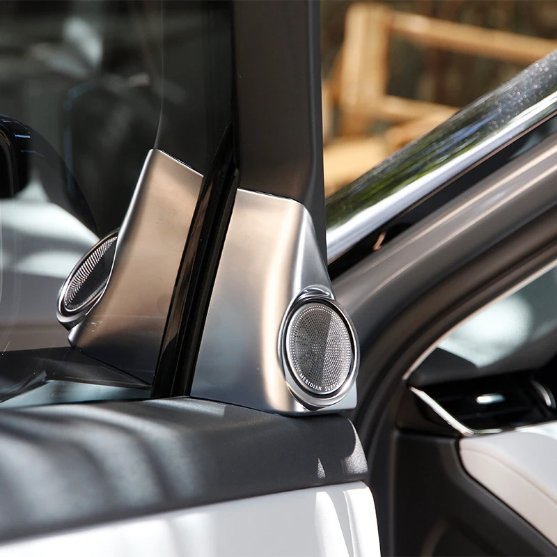 Для Land Rover Range Rover Evoque L551 2020 Автомобильная стойка Аудиодинамик Высокочастотный динамик Крышка рамы Отделка ABS Аксессуары для защиты звукового сигнала - 3