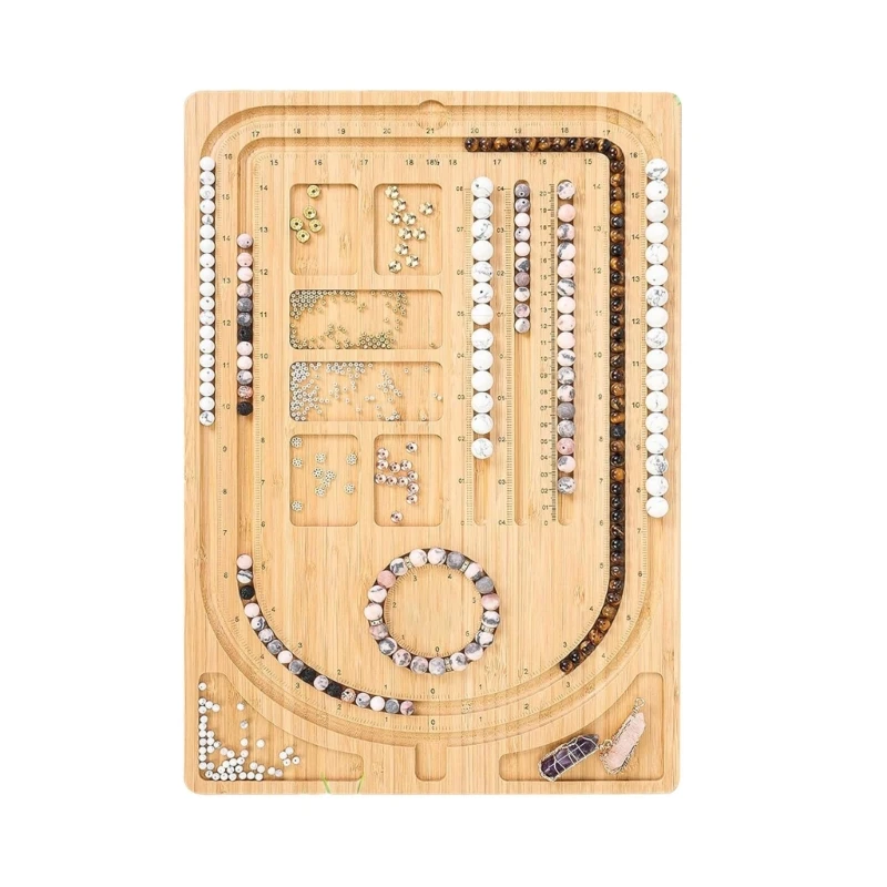 ювелирные изделия из бисера дизайны поднос деревянная доска для бисера для браслетов, ожерелий изготовление E0BE - 0