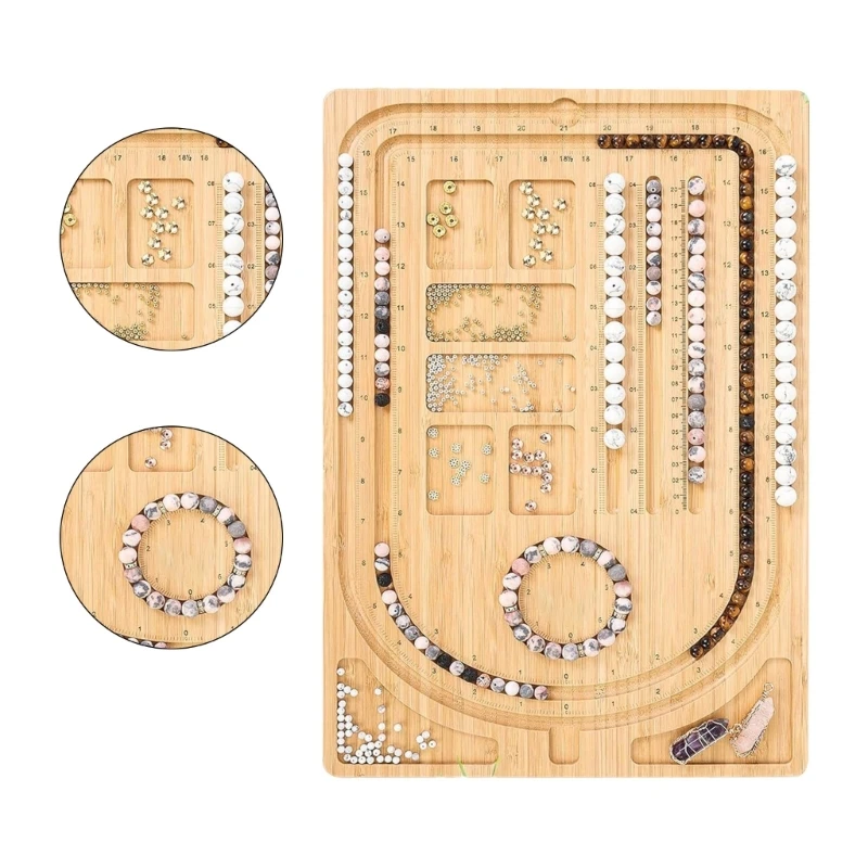 ювелирные изделия из бисера дизайны поднос деревянная доска для бисера для браслетов, ожерелий изготовление E0BE - 3