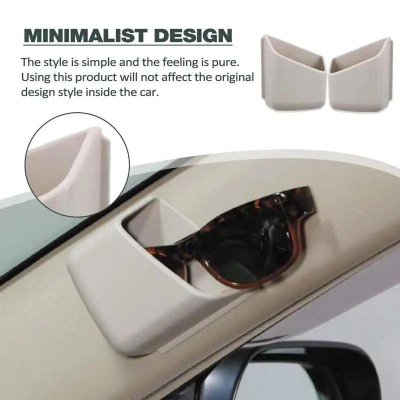  Adhesive Car Side Storage Seat Gap Case Case Прочный клейкий органайзер Коробка для ключей Солнцезащитные очки Авто Интерьер Органайзер - 2