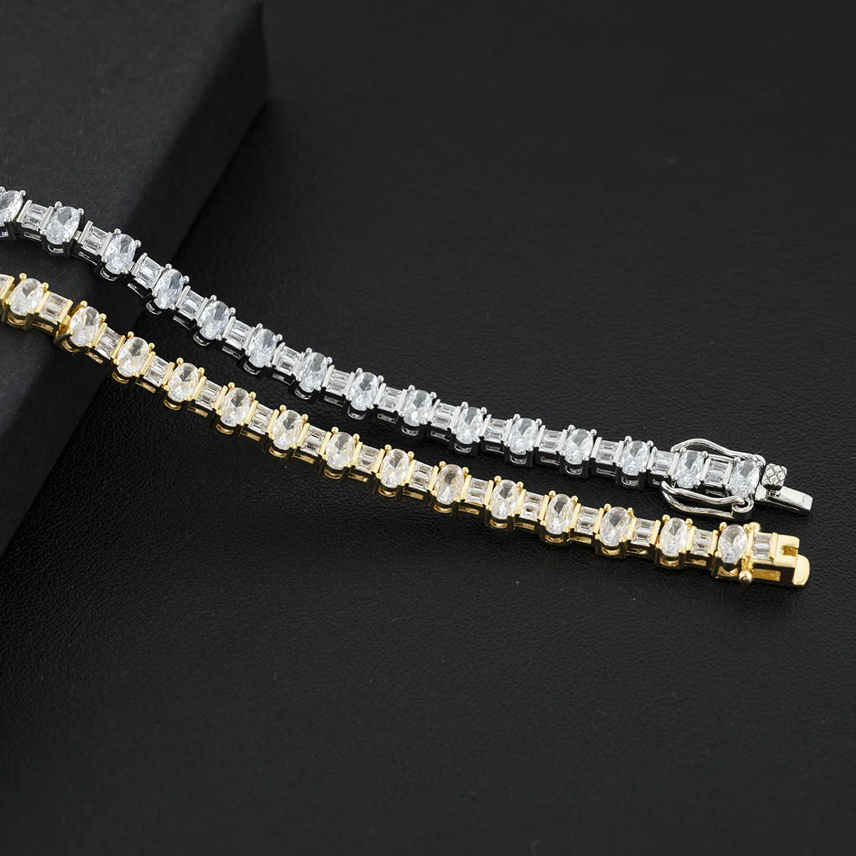 AAA кубический цирконий цирконий цирконий браслеты женские элегантные теннисные браслеты модные ювелирные изделия - 3