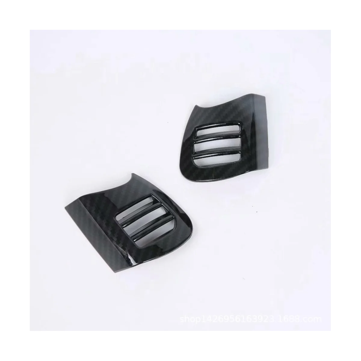  Наклейка на крышку вентиляционного отверстия для Mini Cooper F55 F56 F57 Аксессуары для хэтчбека ABS Carbon Fiber - 1