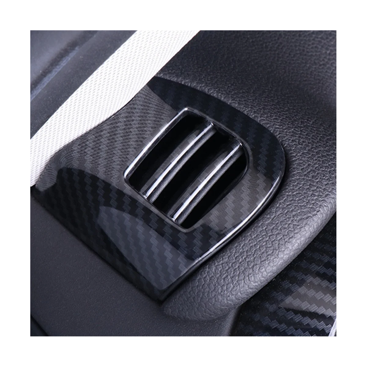  Наклейка на крышку вентиляционного отверстия для Mini Cooper F55 F56 F57 Аксессуары для хэтчбека ABS Carbon Fiber - 2