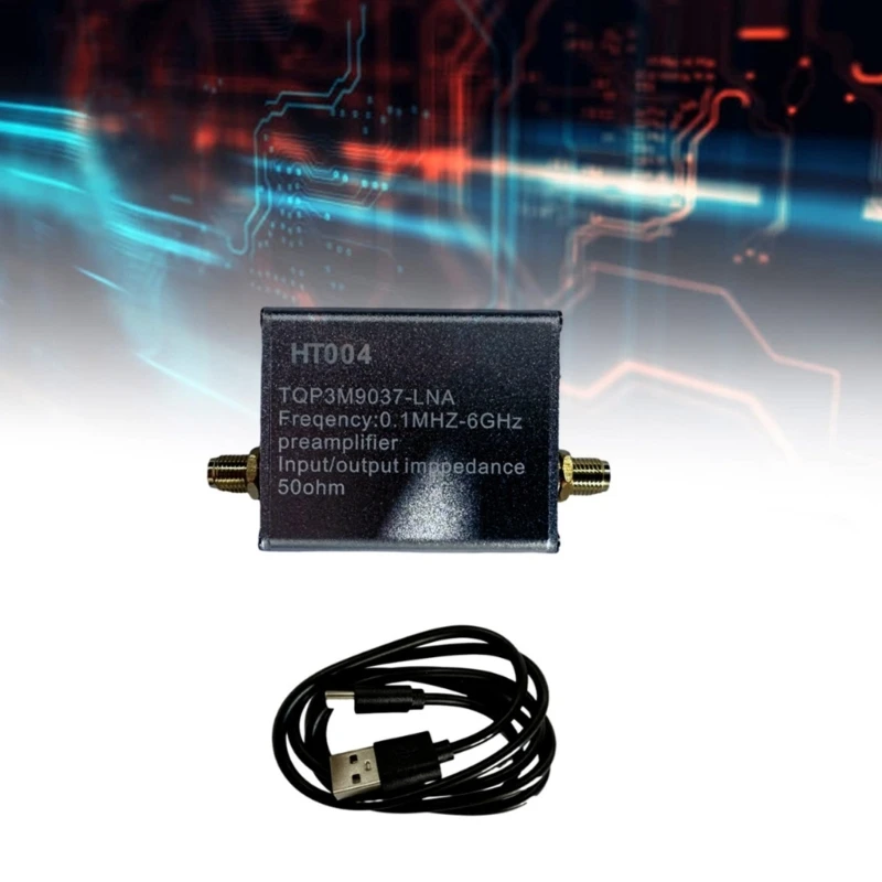 HighLinearity AMP Блок усиления с низким уровнем шума Предусилитель 100 кГц-6 ГГц 5 В 70 мА Полнодиапазонный 40GE - 1