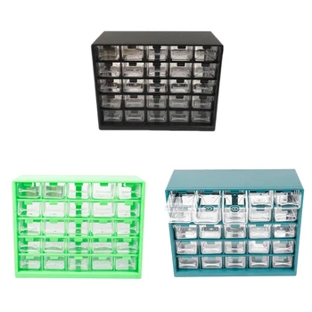 25 шт. Комбинированный прозрачный ящик Шкаф для хранения Съемные детали Коробка для сортировки оборудования