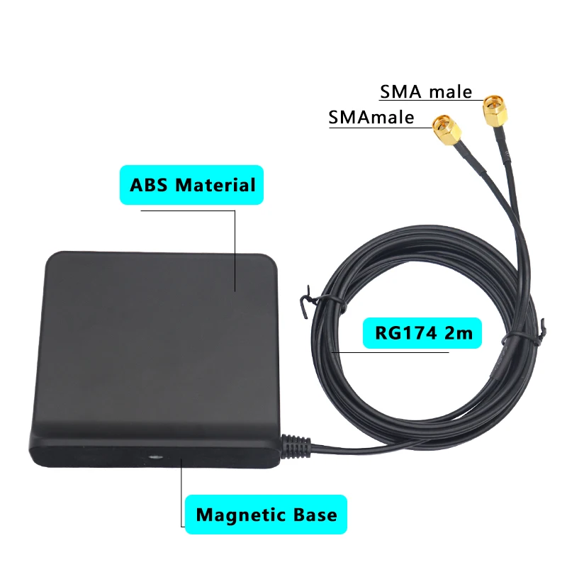  Signal Boost 5G 4G LTE 3G GSM Mimo Антенна с высоким коэффициентом усиления 12 дБи 600 ~ 6000 МГц Внешняя всесторонняя антенна WiFi с штекером TS9 SMA для маршрутизатора - 3
