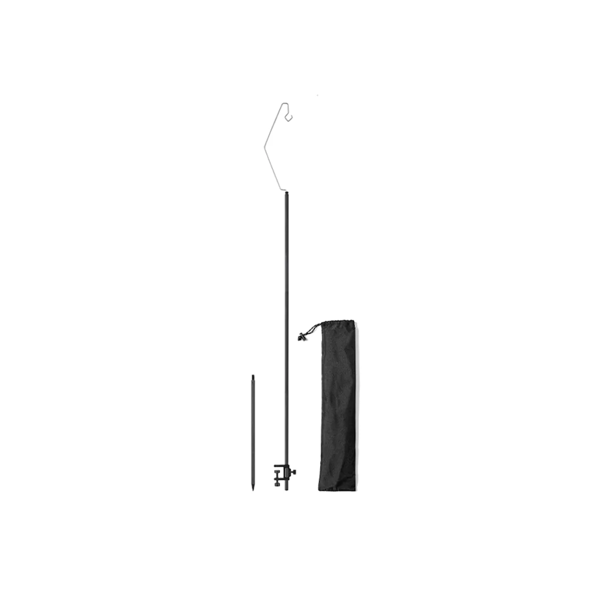  Открытый алюминиевый сплав Настольный держатель освещения Портативный регулируемый кемпинг Light Hooks Держатель для кемпинга, C Style - 4