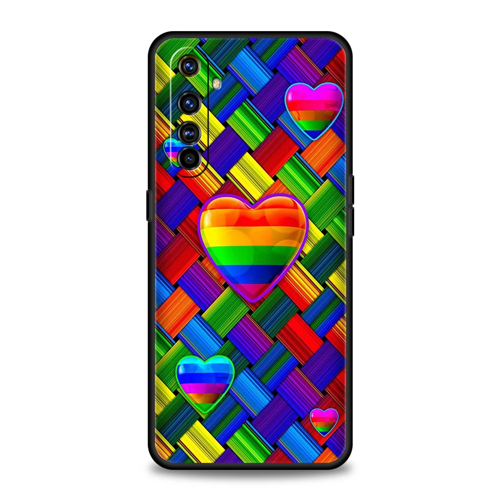 Гей лесбиянка ЛГБТ Rainbow Pride ART Чехол для телефона Oppo A17 A12 A57 A74 A16 Find X5 X6 A52 A53 A54 A15 Reno 6 Z 7 Pro A9 2020 Сумка - 1