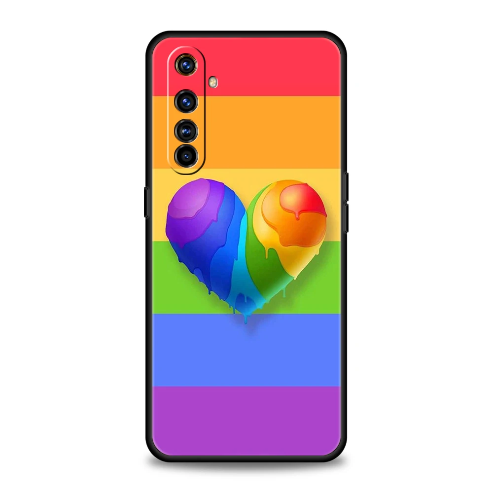 Гей лесбиянка ЛГБТ Rainbow Pride ART Чехол для телефона Oppo A17 A12 A57 A74 A16 Find X5 X6 A52 A53 A54 A15 Reno 6 Z 7 Pro A9 2020 Сумка - 2