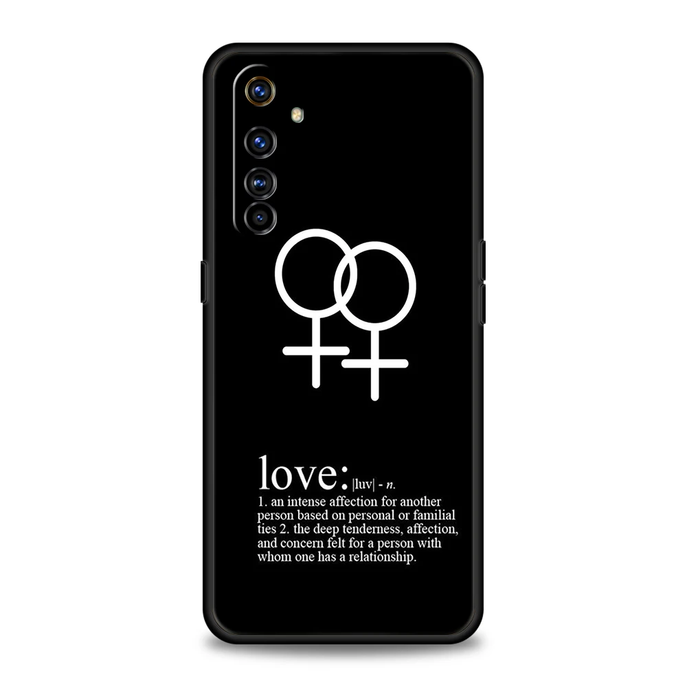 Гей лесбиянка ЛГБТ Rainbow Pride ART Чехол для телефона Oppo A17 A12 A57 A74 A16 Find X5 X6 A52 A53 A54 A15 Reno 6 Z 7 Pro A9 2020 Сумка - 3