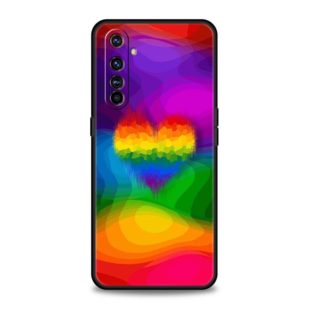 Гей лесбиянка ЛГБТ Rainbow Pride ART Чехол для телефона Oppo A17 A12 A57 A74 A16 Find X5 X6 A52 A53 A54 A15 Reno 6 Z 7 Pro A9 2020 Сумка - 4