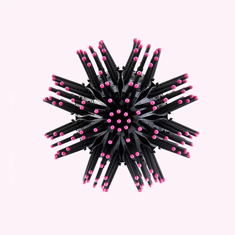 Новый дизайн Волшебные 3D круглые щетки для волос Салон Профессиональная расческа Массаж Расчесывание Щетка Для Волос Для Женщин Инструменты Для Укладки Волос - 4