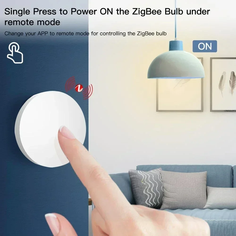 Tuya Zigbee Smart Button Пульт дистанционного управления Smart Scene Switch Беспроводной пульт дистанционного управления Умный дом с Alexa Google Home Devices - 1