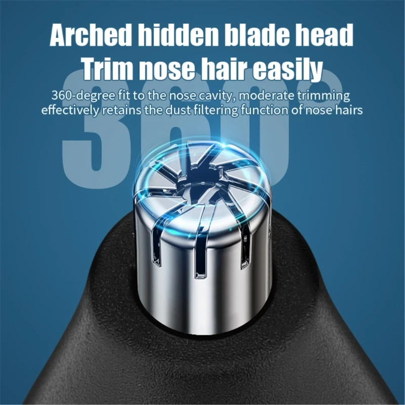  Машинки для стрижки волос для мужчин Триммер для волос в носу Бритвы 3 в 1 Мужской набор для ухода за волосами Беспроводная аккумуляторная электрическая прямая доставка - 4