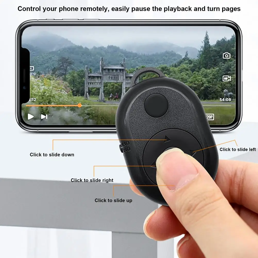 Bluetooth Fingertip Video Controller Douyin Короткое видео Страница Перелистывание Как Устройство Пульт Дистанционного Управления Мобильным Телефоном Кольцевое Устройство - 3