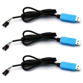 3 Pack PL2303TA USB - TTL Последовательный кабель отладочной консоли