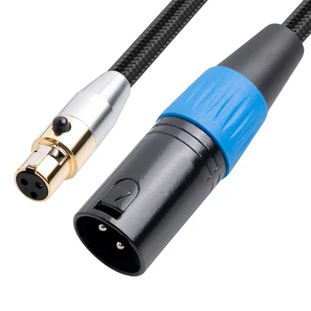 3-контактный кабель-адаптер Mini XLR Male To XLR Female Сбалансированный шнур для записи, Акустические системы, Radio Statio