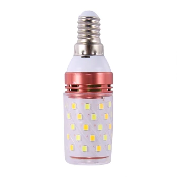3 цветовые температуры Встроенная светодиодная кукурузная лампа SMD E14 AC85V - 265 В Теплый белый Высокая освещенность Энергосбережение Маленький светодиодный свет