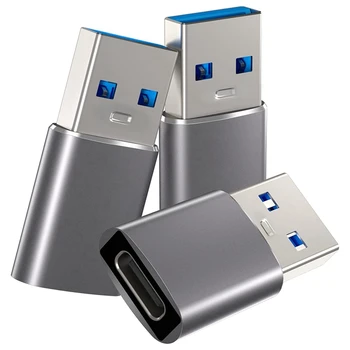 3 шт. USB - USB C 3.1 Адаптер для Iphone Samsung Galaxy, Chromebook Google Pixel