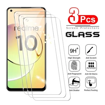 3 шт. Закаленное стекло для Realme 7 8 9 Pro 10 Стеклянная защитная пленка для экрана для Realme 7i 8i 9i Защитная пленка для стекла