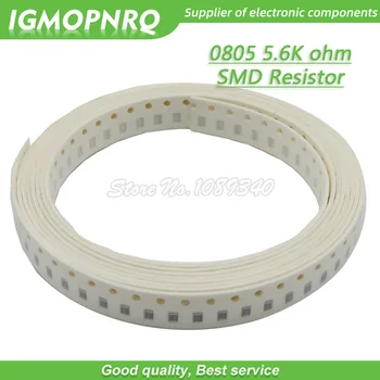 300шт 0805 SMD Резистор 5,6 кОм Чип-резистор 1/8 Вт 5,6 К 5K6 Ом 0805-5,6 К